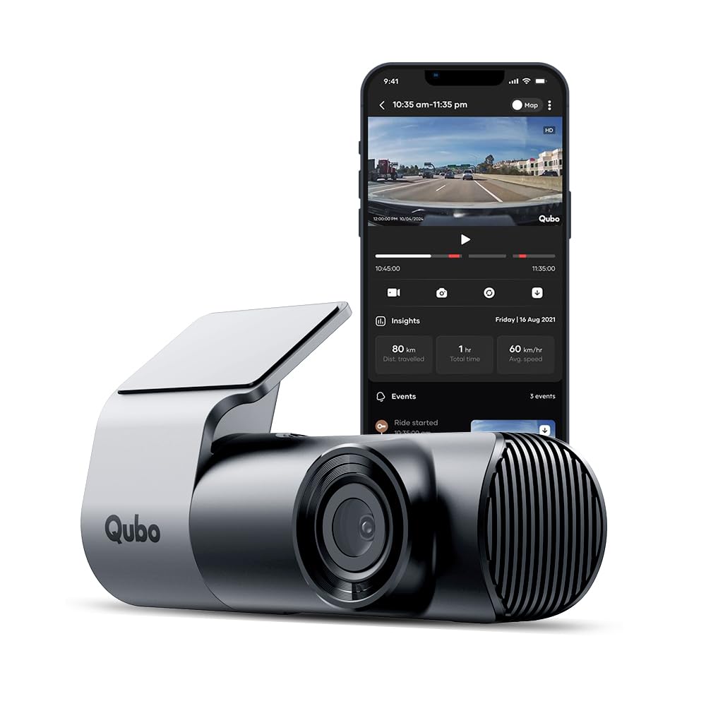 Qubo (2025 Edition) Car Dash Camera Pro 2K Resolution QHD Dash Cam from Hero Group | Made in India | USB Input | Wide Angle View