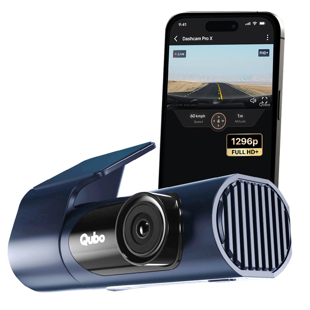 Qubo (2025 Edition) Car Dash Camera Pro 2K Resolution QHD Dash Cam from Hero Group | Made in India | USB Input | Wide Angle View